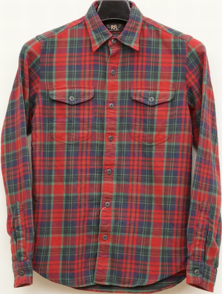 �ʥ��֥륢���륨���RRL  ���åȥ� �ץ�å� �������� ��å� ��� Plaid Workshirts Red
