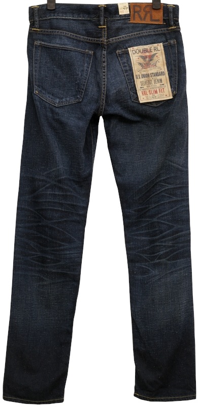 (���֥륢���륨��) RRL �������ǥ˥����� ����� �ե��å� ����ӥå� ������ Tulare �����å��� ��� Slim Fit Jean