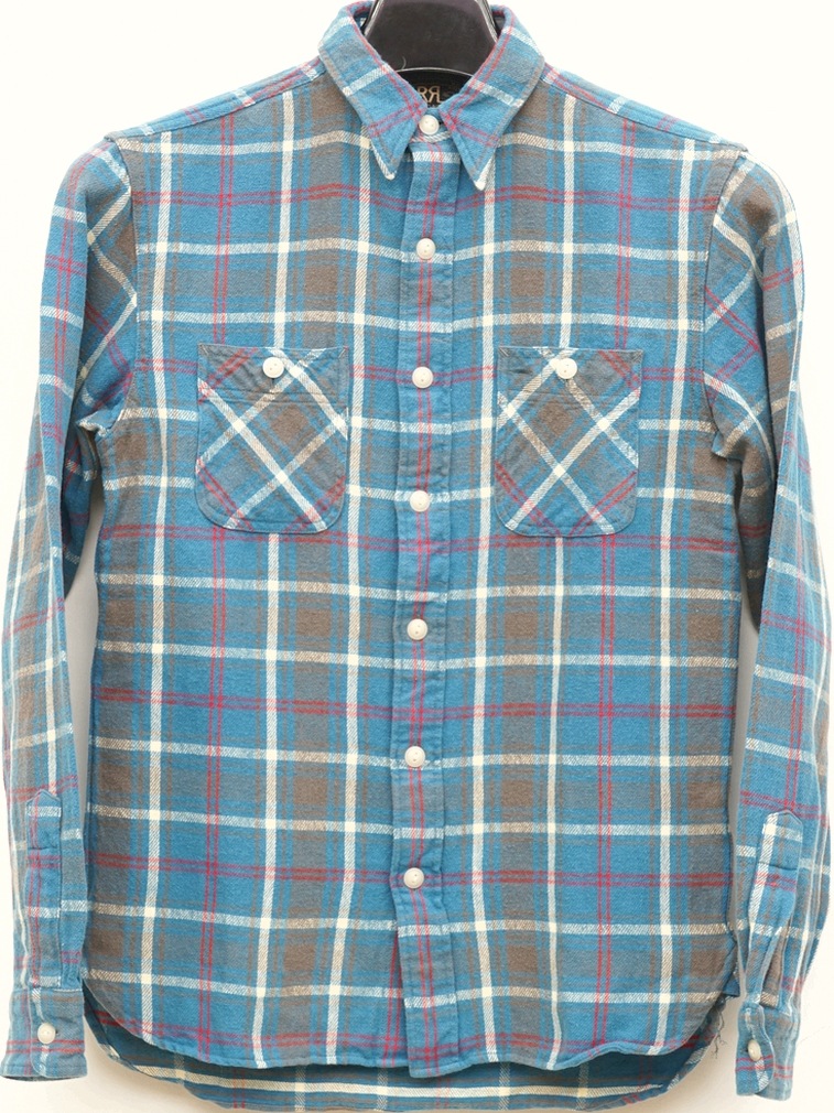 ʥ֥륢륨RRL  åȥ ץå  ֥롼  Plaid Workshirts Blue