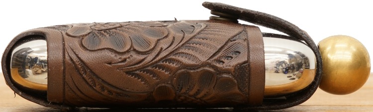 (���֥륢���륨��) RRL �ġ���� �����ӥ� �쥶�� �ҥå� �ե饹�� Tooled Leather Hip Flask