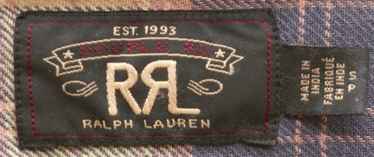 (���֥륢���륨��) RRL �ץ�å� �ĥ��� ��� ����� �����å���ɥ֥롼 x �������� ��� Plaid Twill Workshirt