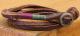 (���ե������) Ralph Lauren �ܥ���α�� �쥶�� �֥쥹��å� �������֥饦�� Buttoned Wrap Leather Bracelet