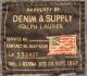 ���� DENIM&SUPPLY �ǥ˥�&���ץ饤 ���ƥ󥷥� �ץ��� �����֥졼 �쥶�� �Хå��ѥå�