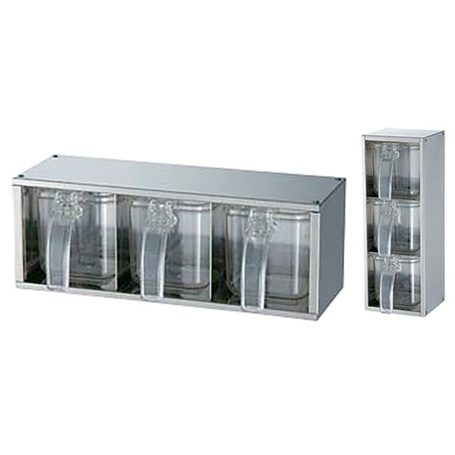 1コ】ステンレス 角おしぼりトレイ L｜業務用備品の通販【飲食店用品.jp】