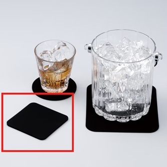 10枚】超吸水コースター 角型 ブラック｜業務用備品の通販【飲食店用品
