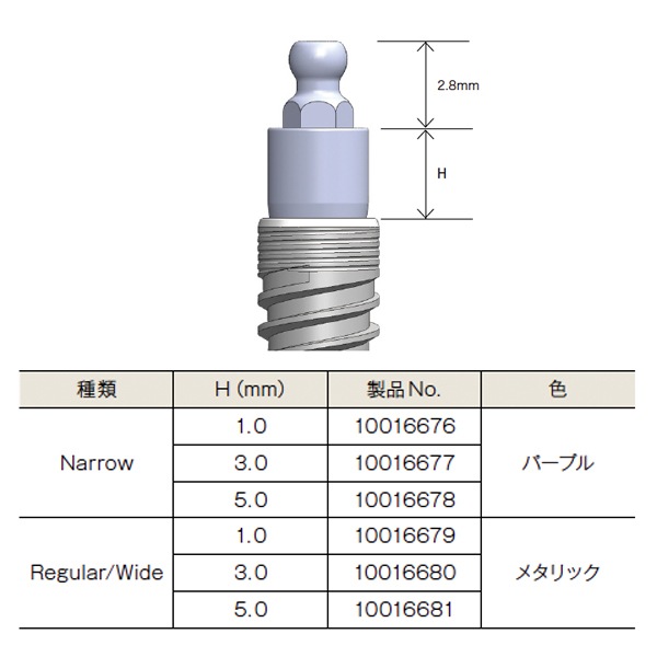 Aadva ボールアバットメント