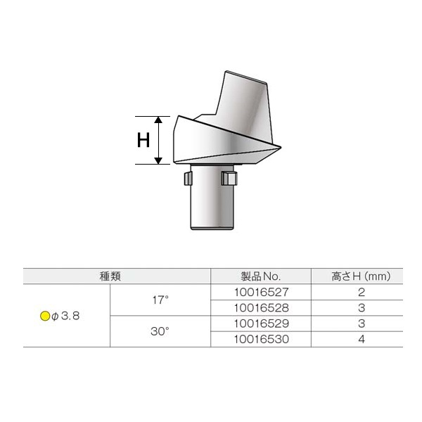 アングルコニカルアバットメント IN