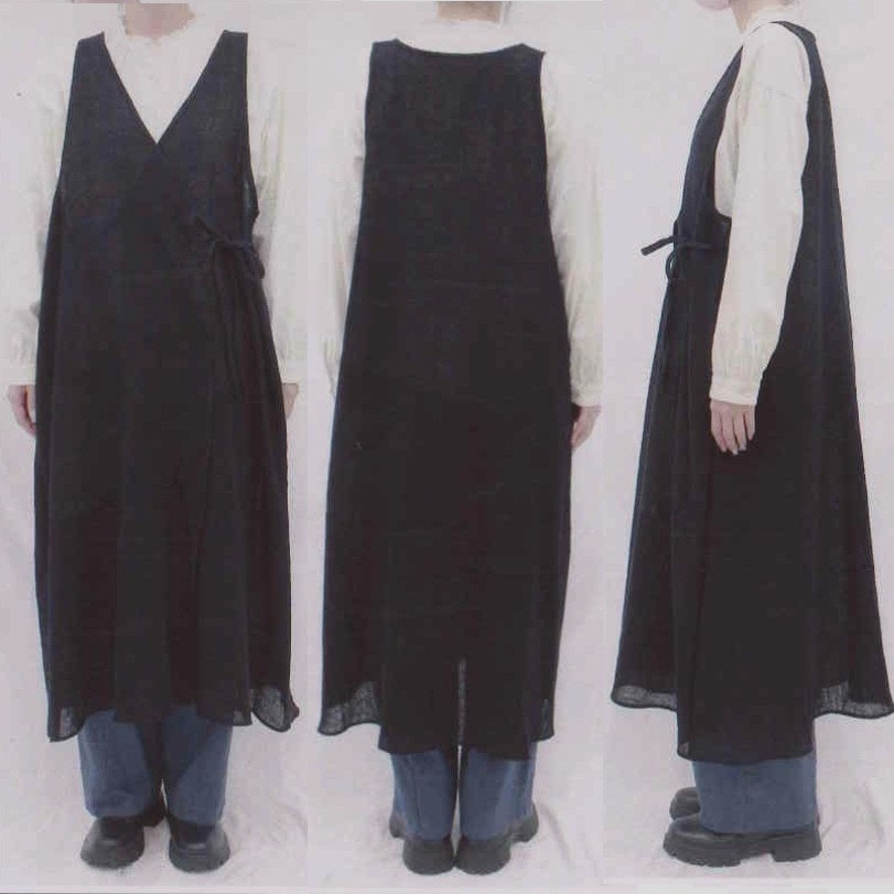 2025秋】カシュクール風 ロングジレ（ウールガーゼ） | 新入荷