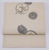 夏用 正絹 名古屋帯 丸に花柄 中古品 No 3489425