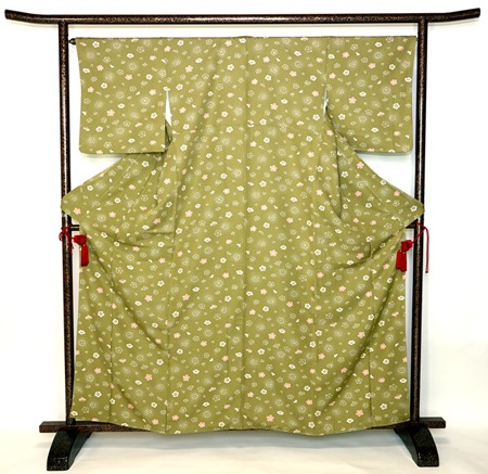 小紋 小梅の花模様 お仕立て上がり 中古品 No 3831095 | 婦人着物,小紋 