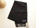 HIGHLAND TWEEDS(ハイランドツイード)マフラー(S0063/W12) ☆ネイビー系チェック