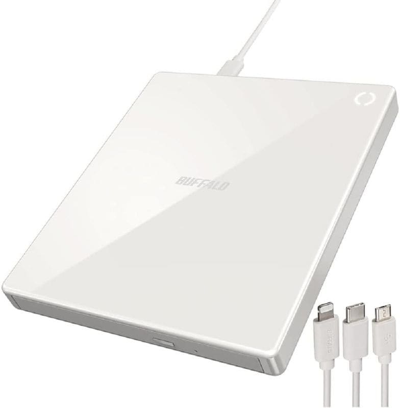 スマートフォン用CDレコーダー「ラクレコ」Wi-Fiモデル BUFFALO BUFFALO スマートフォン用CDレコーダー「ラクレコ」Wi