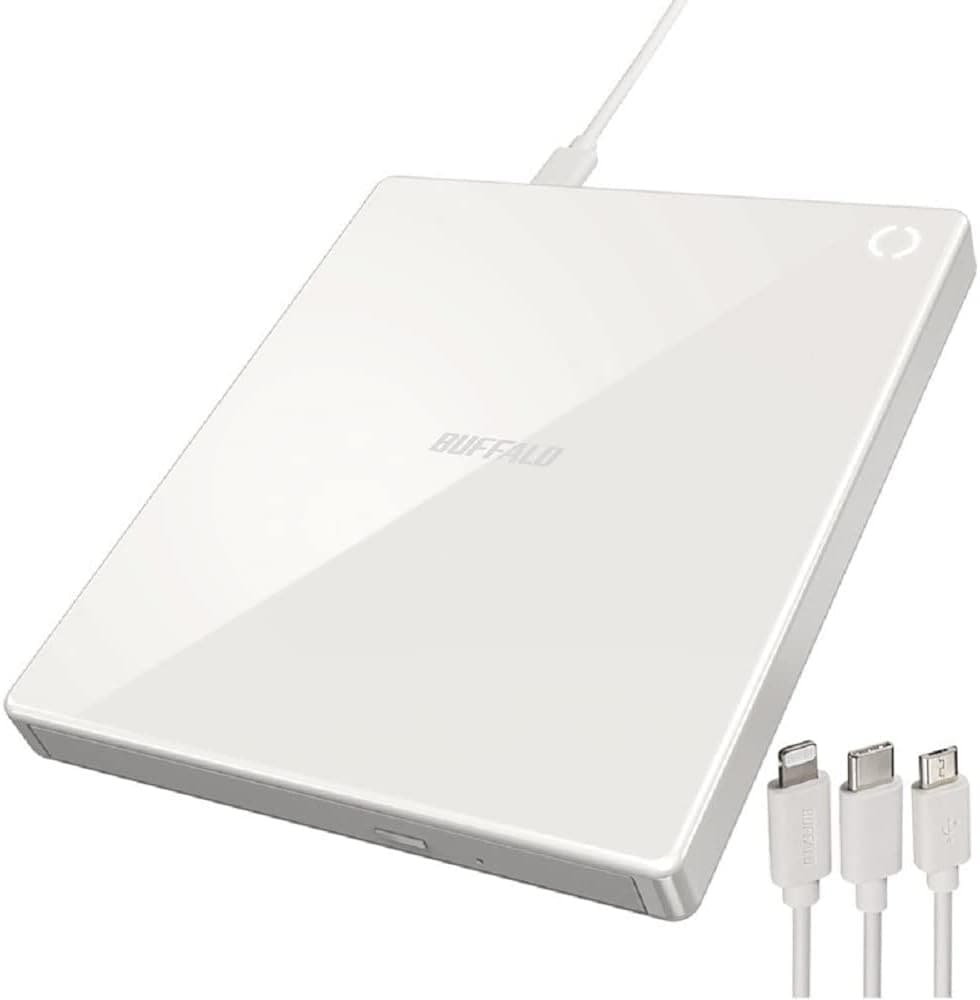 Wifiモデル バッファロー　ラクレコ　スマートフォン用CDレコーダー バッファロー スマートフォン用CDレコーダー ラクレコ＋