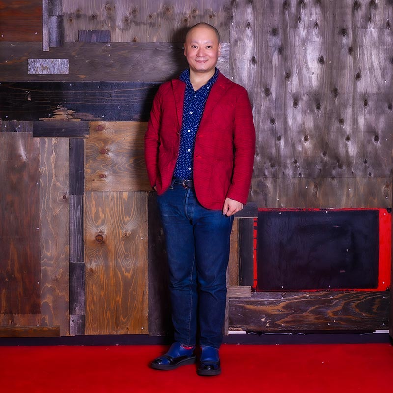 エヴィスyamaneシカゴジャケット ストライプデニム テーラード