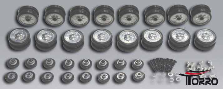 Torro��1/16  IV���ѥ᥿��ۥ����륻�åȡ�Metal road wheels - Set of metal for tanks Panzer IV��1213858007