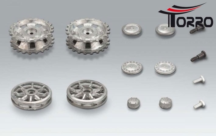 Torro 1/16 III�� STUG �᥿�륹�ץ����åȡ������ɥ顼�ۥ������Set drive and idler wheels metal die-cast for Panzer III. or StuG III.��1383848003
