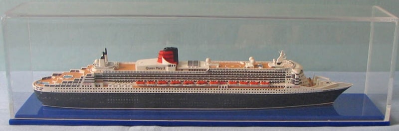 Scherbak 1/1250 ꡼Queen Mary 2 Cunard Line, 2003. With extended bridge wings after 2006 modification