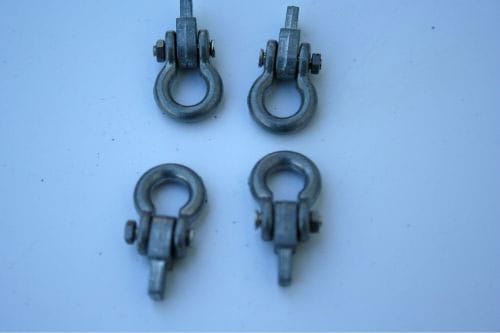 Asiatam��1/16KV1/KV2�եå����åȡ�Metall Schäkel für Tamiya oder Heng Long KV1 / KV2��193