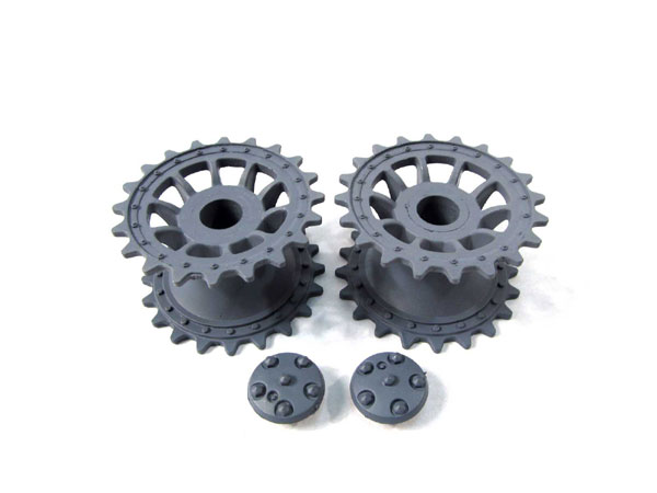 HengLong 1/16 Tiger1�ѥץ饹�ƥ��å������ץ����åȥۥ������Plastic sprocket wheel for 1/16 Tiger1 tank��