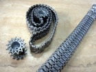HengLong  M26�ѡ������Ѷ�°���㥿�ԥ饻�åȡ�Metal Tracks & sprocket wheels for 1/16 M26tank��3838-1