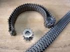 HengLong  M41�����������֥�ɥå��Ѷ�°���㥿�ԥ饻�åȡ�Metal Tracks & sprocket wheels for 1/16 M41tank��3839-1