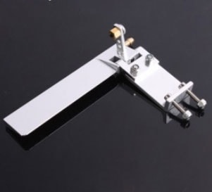 �������������ʥ��ԡ��ɥܡ��ȡ�95mm Aluminum Alloy Single Rudder for RC Boat with Water Pickup 3.3mm  CF-T041