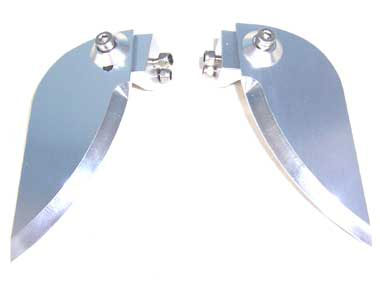 CPV ������ե����Blue Aluminum Adjustable Turn Fin for Boats(2PCS)-37*85mm) 62180B