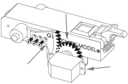 CLARK HengLong��ˤ�Ⱦ����Ѳ�¤���å�( Elevation Gear Set for Universal Servo Recoil��16012