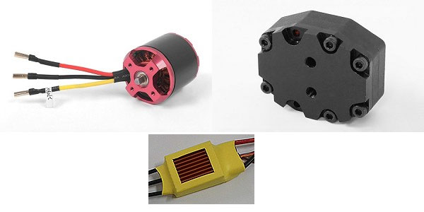 WTB 1/14 大型ハイドロ・ポンプ（high pressue pump motor set w/ ESC