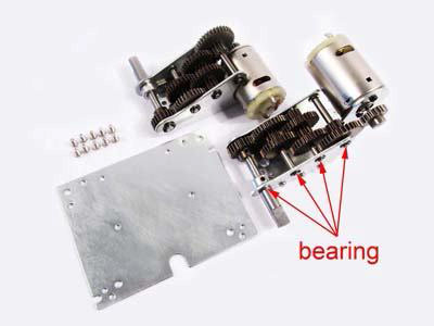 MatoToys ���硼�ȥ���ե��ѥ������륮���ܥå�����4.0 Steel 3:1 Gearbox with bearings for 1/16 Henglong Tiger I tank(short shaft)��MT193