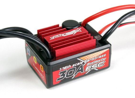 Trackstar 30A�֥饷�쥹�⡼�����ѥ��ԡ��ɥ���ȥ����顼 Trackstar 30A 1/16th Scale Sensorless Brushless ESC
