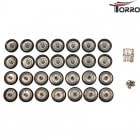 Torro 쥪ѥ2A6᥿ɥۥLaufrollen - Set für Leopard 2A6 (nur geeignet für die Metallunterwanne)1213889005