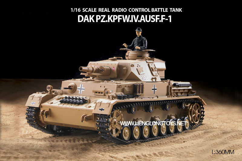 HengLong 1/16 IV号F1型（2.4GHz・プラキャタピラ・BB・サウンド・発煙