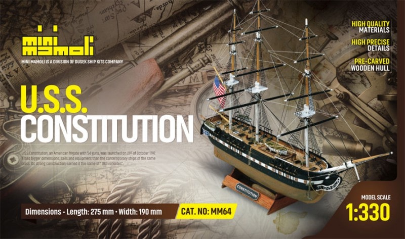 U.S.S. Constitution 木製キット　1/80 イマイ Amazon.co.jp: IMAI/Imai Wooden Kit with Sail USS