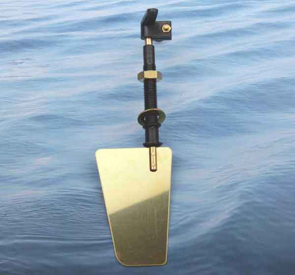 Krick  åȡMessingruder 33x22 mm Rohr + Ruderhebel65020