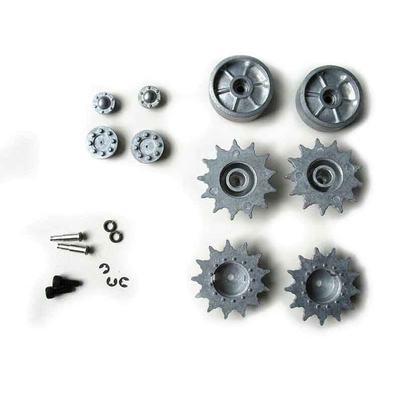 Torro 1/16M4A3���㡼�ޥ�᥿�륹�ץ����åȡ������ɥ顼�ۥ������Sherman M4A3 metal drive and idler wheel��1383898007