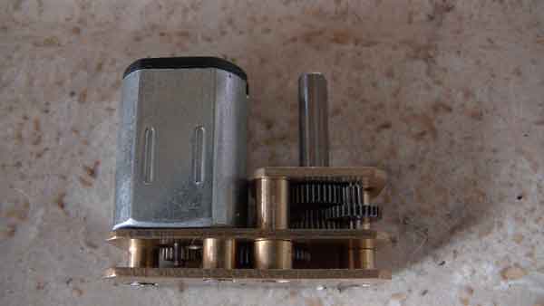 CLARK �������⡼����GM12-4����100RPM, 3mm diameter, 10mm long, reversed type Shaft, for heavy track driving, for turret rotation��