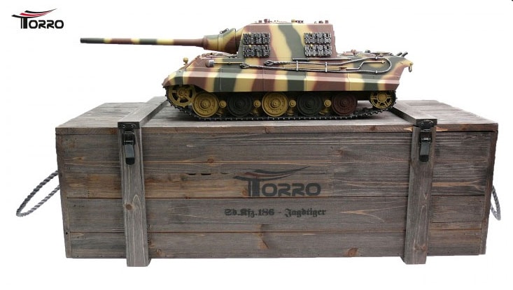 Torro 1/16JagdTiger�ץ�-�᥿�륨�ǥ������2.4Ghz�ʶ�°���㥿�ԥ顦�ֳ����Хȥ륷���ƥࡦ������ɡ�ȯ����͡��º�������Jagdtiger IR Camo 1112200782