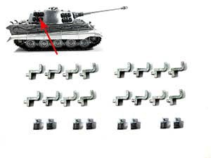 MatoToys 1/16KingTigerͽ�������ѥ᥿�����եå���1/16 King Tiger tank turret spare tracks metal hooks��MT241