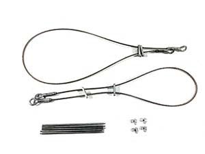 MatoToys 1/16KingTiger�ѥ᥿��������������֥륻�å����1/16 King Tiger tank metal towing cable with clamps & gun cleaners (big)��MT248