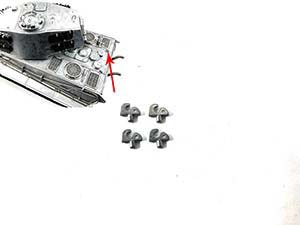 MatoToys 1/16KingTiger�ѥ᥿�����������Υեå���1:16 King Tiger tank upper hull metal hooks��MT254
