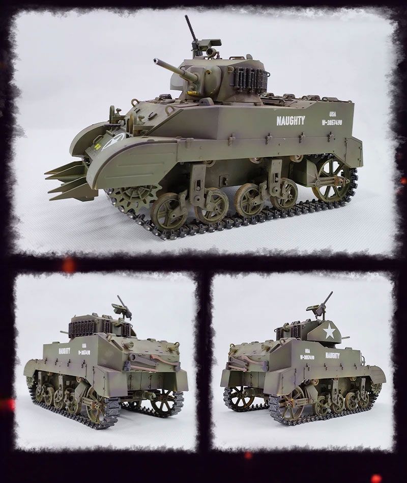 Cool Bank Model 1/16 M5A1スチュアート軽戦車 ラジコン