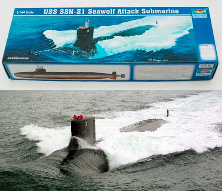 RC-SUB 1/144 USS SSN-21 ϥå