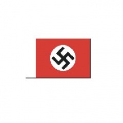 BECC Cotton Flag - D50 German Hakenkruz - Swastika 1933 - 1945