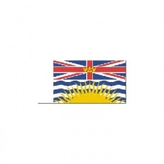 BECC Cotton Flag - CDN20 CANADA British Columbia State Flag