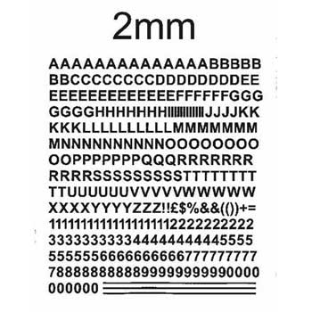 BECC 2mmレタリング・シート