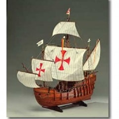 ウッディジョー 1/45 サンタマリア 木製模型　完品 ウッディジョー 1/45 サンタマリア 木製模型 完品