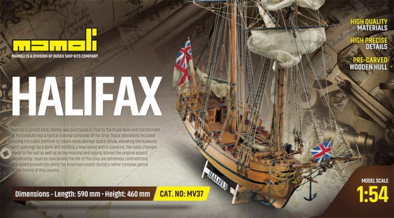 c.mamoli �ϥ�ե��å�����MV37 HALIFAX British Colonial Schooner��