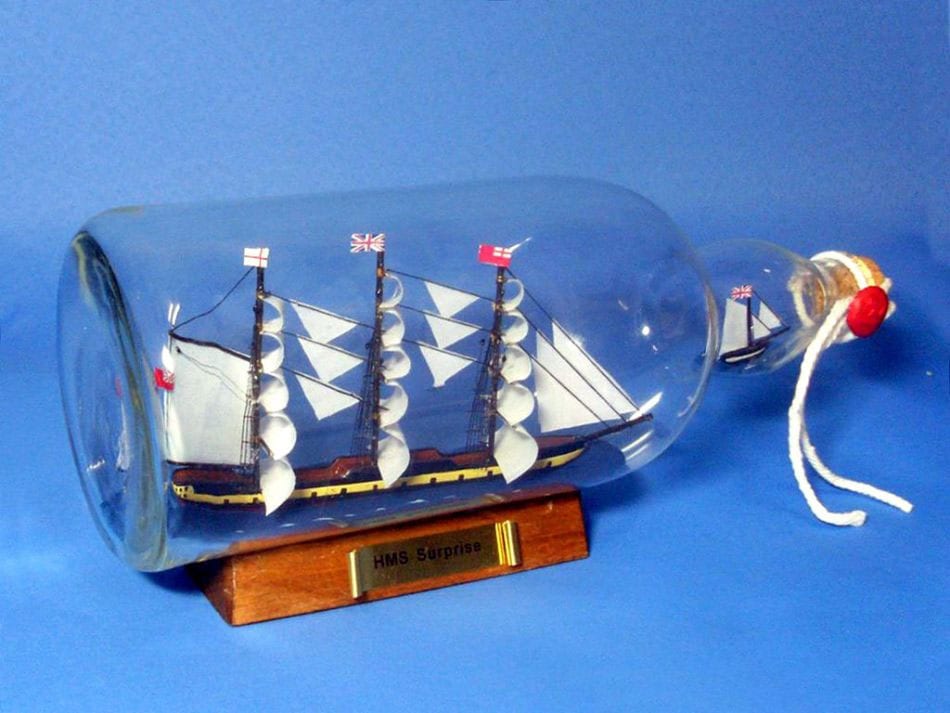 HMS マスターアンドコマンダー・サープライズボトルシップ（完成品
