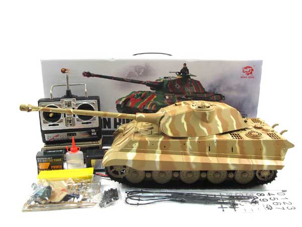 HengLong 1/16ケーニクス・ティーガー（デザート迷彩・金属キャタピラ
